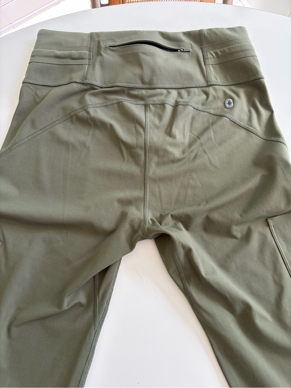 Figs Olive Green Women’s Scrub Top & Flare Pants Set - Picture 4 of 6